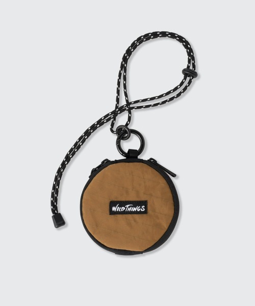 WILD THINGS（ワイルドシングス）の「【WILDTHINGS / ワイルドシングス】CIRCLE NECK WALLET（ショルダーバッグ・メンズ・ブラック/SHERBET/ベージュ/グリーン・FREE）」の3枚目の写真