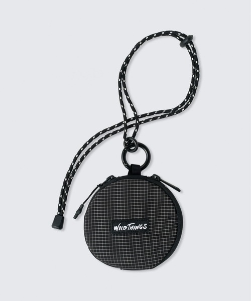 WILD THINGS（ワイルドシングス）の「【WILDTHINGS / ワイルドシングス】CIRCLE NECK WALLET（ショルダーバッグ・メンズ・ブラック/SHERBET/ベージュ/グリーン・FREE）」の4枚目の写真