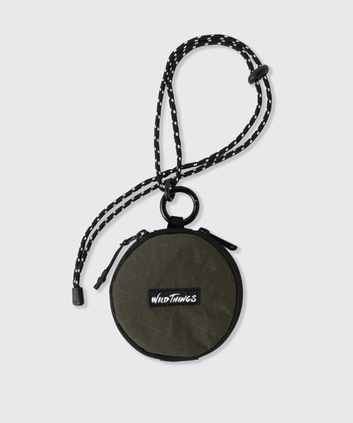 WILD THINGS（ワイルドシングス）の「【WILDTHINGS / ワイルドシングス】CIRCLE NECK WALLET（ショルダーバッグ・メンズ・ブラック/SHERBET/ベージュ/グリーン・FREE）」の9枚目の写真