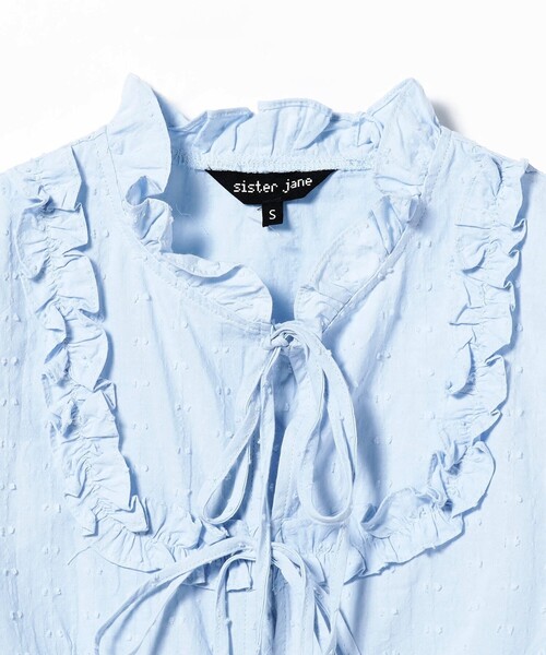 Ray BEAMS（レイビームス）の「sister jane / Marmalade Bow Top（シャツ/ブラウス・レディース・サックスブルー・SMALL）」の4枚目の写真