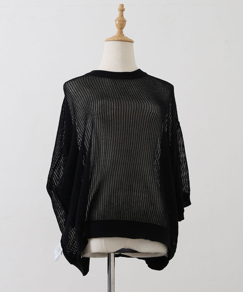JOURNAL STANDARD LUXE(ジャーナルスタンダード ラックス)の「《追加》メッシュ クルーネックTシャツ(その他トップス・レディース・ブラック/ホワイト・FREE)」の9枚目の写真