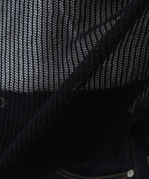JOURNAL STANDARD LUXE(ジャーナルスタンダード ラックス)の「《追加》メッシュ クルーネックTシャツ(その他トップス・レディース・ブラック/ホワイト・FREE)」の12枚目の写真