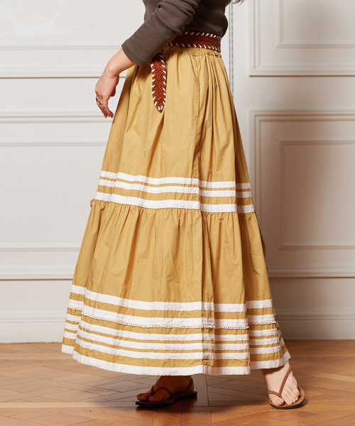 IENA LA BOUCLE ティアードスカート 36サイズ⭐︎ IENA LA BOUCLE スカート ライトタフタチェックティアード