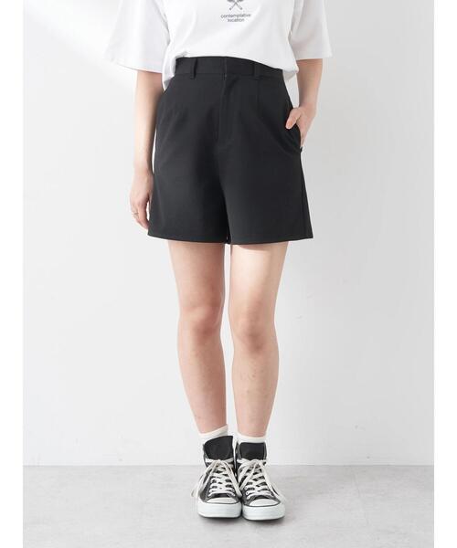 earth music&ecology（アースミュージックアンドエコロジー）の「ショートパンツ（その他パンツ・レディース・ブラック/ライトベージュ/ライトグレー・S/M）」の5枚目の写真