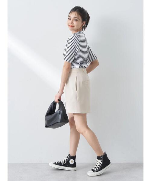 earth music&ecology（アースミュージックアンドエコロジー）の「ショートパンツ（その他パンツ・レディース・ブラック/ライトベージュ/ライトグレー・S/M）」の13枚目の写真