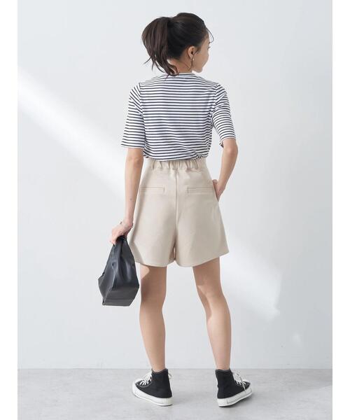 earth music&ecology（アースミュージックアンドエコロジー）の「ショートパンツ（その他パンツ・レディース・ブラック/ライトベージュ/ライトグレー・S/M）」の14枚目の写真