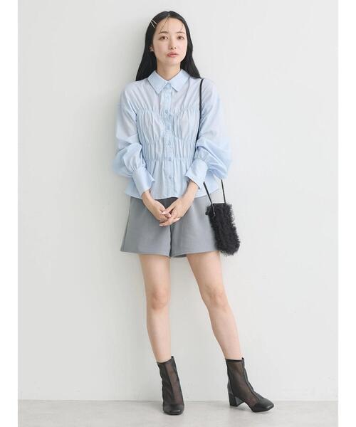 earth music&ecology（アースミュージックアンドエコロジー）の「ショートパンツ（その他パンツ・レディース・ブラック/ライトベージュ/ライトグレー・S/M）」の20枚目の写真