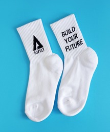 ASFVLT（アスファルト）の「ASFVLT (アスファルト) / ロゴデザインソックス 靴下（ソックス/靴下）」