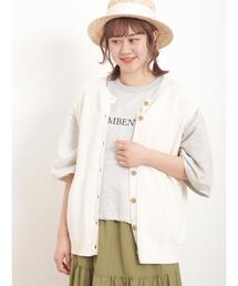 Samansa Mos2 | 前後2WAYクルーネックベスト(ベスト)