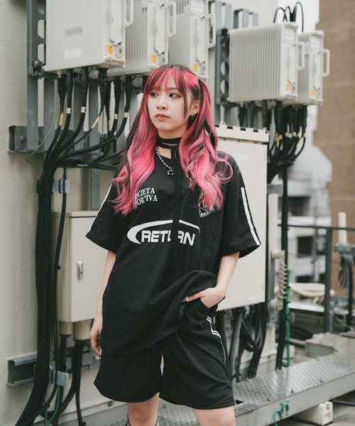 DEVICE（デバイス）の「ユニフォームTシャツ ゲームシャツ ブローク