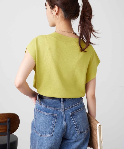 Chez toi（シェトワ）の「コンパクトフレンチスリーブプルオーバー（ニット/セーター・レディース・レッド/ブラック/オフホワイト/グリーン系その他・FREE）」の20枚目の写真