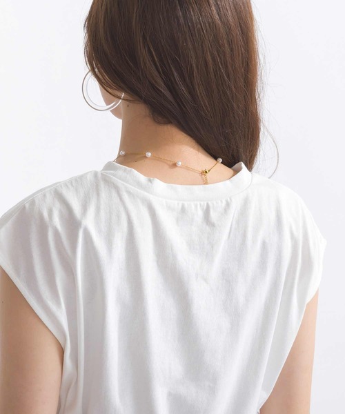 PICCIN(ピッチン)の「【WEB限定】異素材切り替えバルーンプルオーバー(Tシャツ/カットソー・レディース・ブラック/オフホワイト・M)」の9枚目の写真