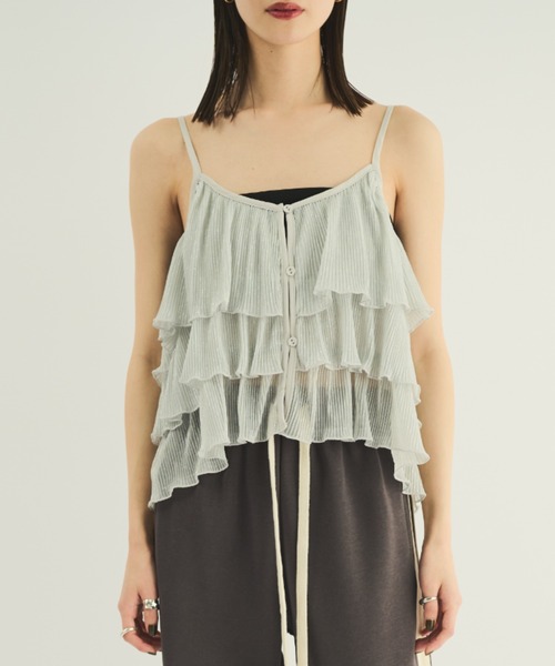 MERLOT（メルロー）の「2wayティアードキャミソール（キャミソール・レディース・ゴールド/シルバー・FREE）」の7枚目の写真