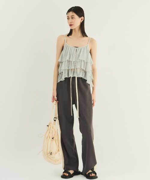 MERLOT（メルロー）の「2wayティアードキャミソール（キャミソール・レディース・ゴールド/シルバー・FREE）」の9枚目の写真