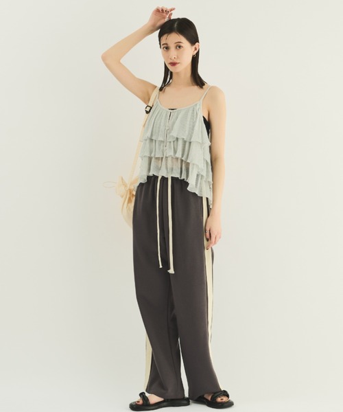 MERLOT（メルロー）の「2wayティアードキャミソール（キャミソール・レディース・ゴールド/シルバー・FREE）」の10枚目の写真