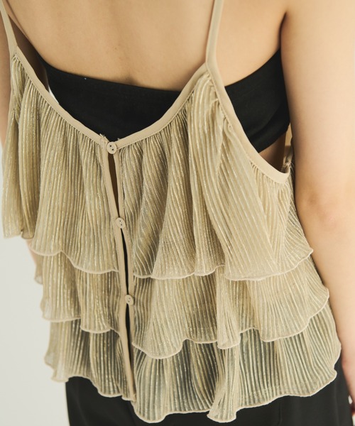 MERLOT（メルロー）の「2wayティアードキャミソール（キャミソール・レディース・ゴールド/シルバー・FREE）」の17枚目の写真