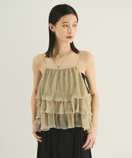 MERLOT（メルロー）の「2wayティアードキャミソール（キャミソール・レディース・ゴールド/シルバー・FREE）」の12枚目の写真