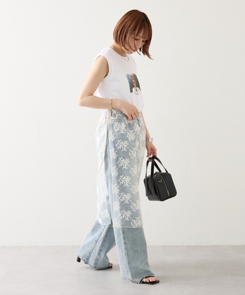 mystic（ミスティック）の「[super unknown]ノースリgirlTシャツ（Tシャツ/カットソー・レディース・ホワイト系その他/ホワイト系その他2・FREE）」の9枚目の写真