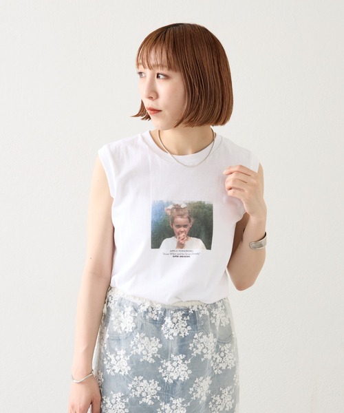 mystic（ミスティック）の「[super unknown]ノースリgirlTシャツ（Tシャツ/カットソー・レディース・ホワイト系その他/ホワイト系その他2・FREE）」の3枚目の写真