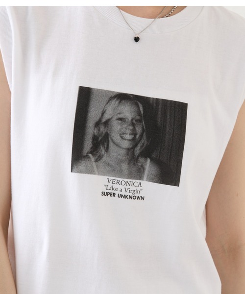 mystic（ミスティック）の「[super unknown]ノースリgirlTシャツ（Tシャツ/カットソー・レディース・ホワイト系その他/ホワイト系その他2・FREE）」の12枚目の写真