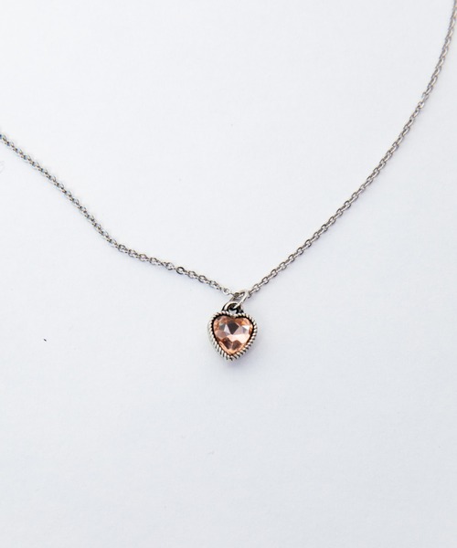 whim（ウィム）の「【NEW】Heart Stone Necklace（ネックレス・レディース・パープル/グリーン/ピンク・FREE）」の3枚目の写真