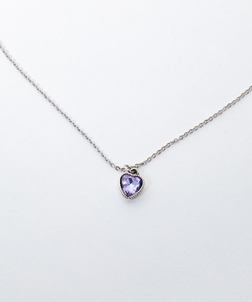 whim（ウィム）の「【NEW】Heart Stone Necklace（ネックレス・レディース・パープル/グリーン/ピンク・FREE）」の6枚目の写真