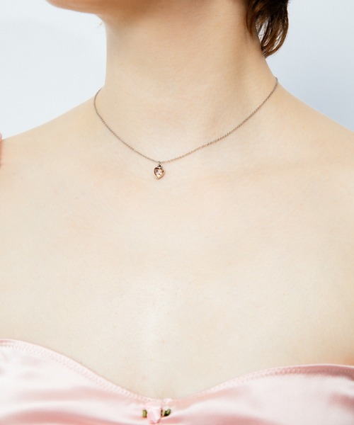 whim（ウィム）の「【NEW】Heart Stone Necklace（ネックレス・レディース・パープル/グリーン/ピンク・FREE）」の7枚目の写真