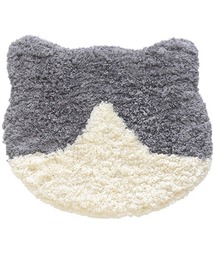 PR01.（ピーアールワン）の「AND PACKABLE キャットフェイス ラグチェアパッド（ラグ/マット）」