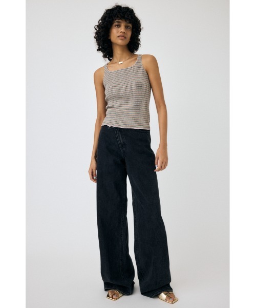 MOUSSY（マウジー）の「THIN BORDER タンクトップ（タンクトップ・レディース・ピンク/ブラウン・FREE）」の13枚目の写真