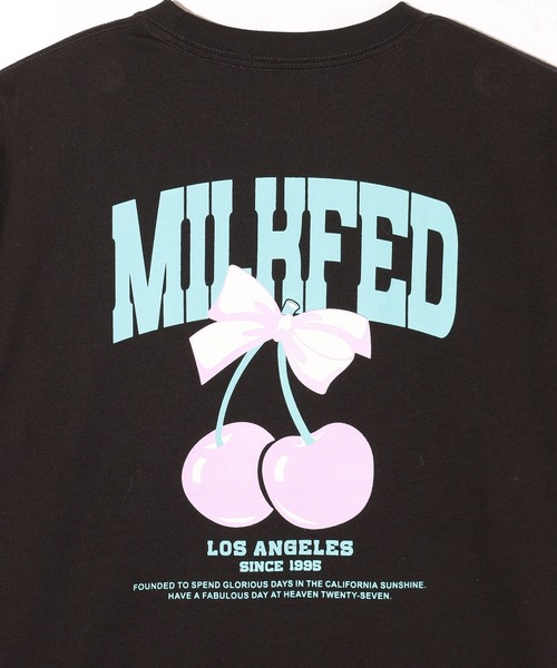 MILKFED.(ミルクフェド)の「RIBBON AND CHERRY WIDE S/S TEE(Tシャツ/カットソー・レディース・ライトイエロー/ブラック/ライトピンク/ホワイト・M/L)」の7枚目の写真