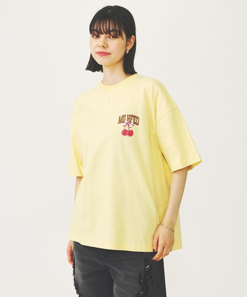 MILKFED.（ミルクフェド）の「RIBBON AND CHERRY WIDE S/S TEE