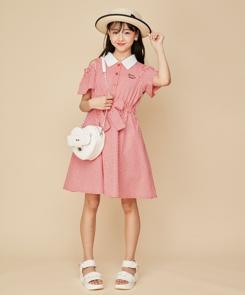 JENNI（ジェニィ）の「ハート型キルティングショルダー（ショルダーバッグ・キッズ・レッド/ブラック/オフホワイト・F）」の17枚目の写真