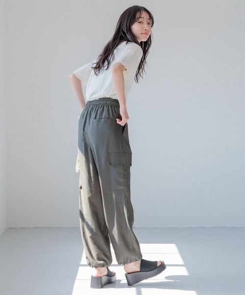 LOWRYS FARM(ローリーズファーム)の「フリンジ5S 121024(Tシャツ/カットソー・レディース・グリーン/ホワイト/ブラック・FREE)」の9枚目の写真