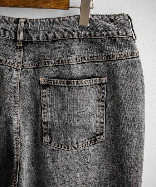 Rocky Monroe(ロッキーモンロー)の「ルーズフィットセミワイドデニムパンツ(デニムパンツ・メンズ・ライトブラック・M/L/XL)」の18枚目の写真