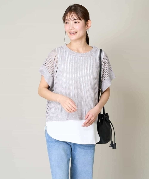 a.v.v（アーヴェヴェ）の「ラウンドヘムタンクトップ（タンクトップ・レディース・ホワイト・36/38/42/40/34）」の8枚目の写真