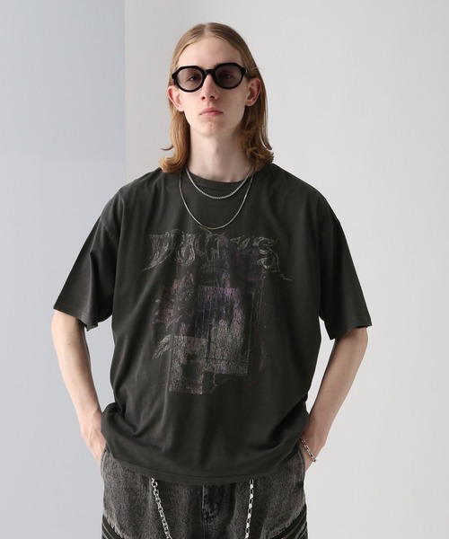 HARE（ハレ）の「コラージュモチーフバンドT(HARE)（Tシャツ/カットソー・メンズ・グレー/ブラック・FREE）」の6枚目の写真