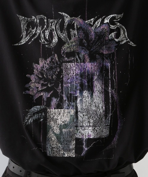 HARE（ハレ）の「コラージュモチーフバンドT(HARE)（Tシャツ/カットソー・メンズ・グレー/ブラック・FREE）」の14枚目の写真