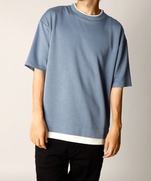 「INASTUDIOS SELECT」ダンボールニット フェイクレイヤー クルーTシャツ