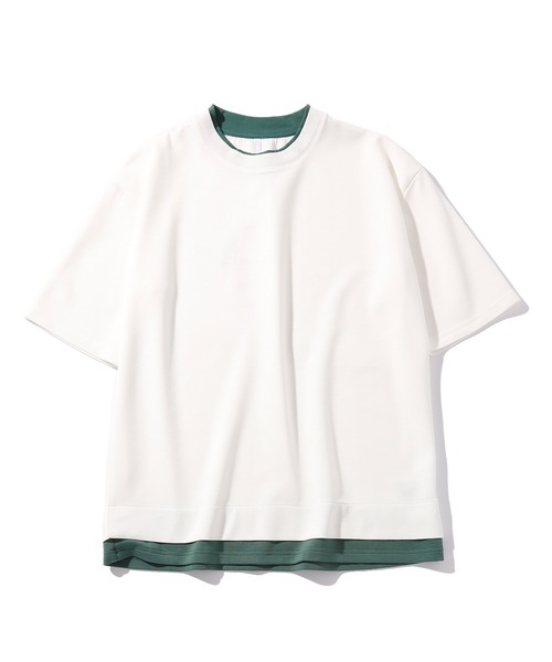 INASTUDIOS ZOO(イーナストゥディオスズー)の「「INASTUDIOS SELECT」ダンボールニット フェイクレイヤー クルーTシャツ(Tシャツ/カットソー・メンズ・ホワイト/サックスブルー/ブラック/ベージュ・X-LARGE/LARGE/MEDIUM)」の20枚目の写真
