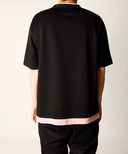 INASTUDIOS ZOO(イーナストゥディオスズー)の「「INASTUDIOS SELECT」ダンボールニット フェイクレイヤー クルーTシャツ(Tシャツ/カットソー・メンズ・ホワイト/サックスブルー/ブラック/ベージュ・X-LARGE/LARGE/MEDIUM)」の9枚目の写真