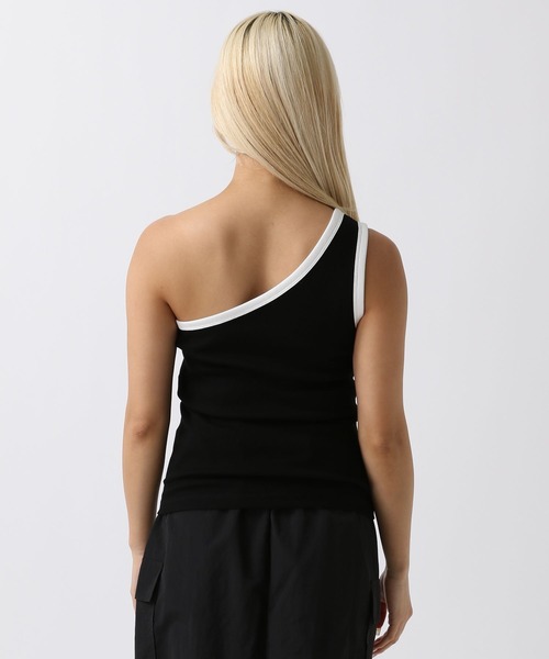 FOREVER 21(フォーエバー トゥエンティーワン)の「【2024SS】バイカラーワンショルタンク(タンクトップ・レディース・ブラック/オフホワイト・MEDIUM/SMALL)」の10枚目の写真