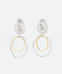 【WEB限定】ミックスメタルリングピアス(両耳用)