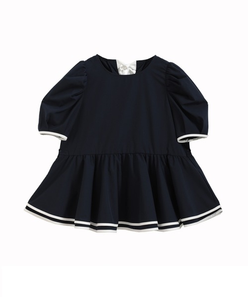 Fit more(フィットモア)の「2段フリルバックリボンパイピングトップス(その他トップス・レディース・ネイビー/ホワイト/ピンク/ブルー・FREE)」の13枚目の写真