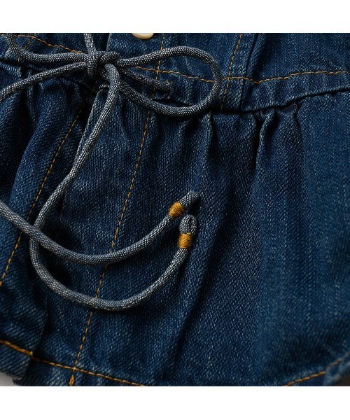 45R（フォーティファイブアール）の「大麦デニムのキャミソール（焦）（キャミソール・レディース・インディゴブルー・MEDIUM）」の10枚目の写真
