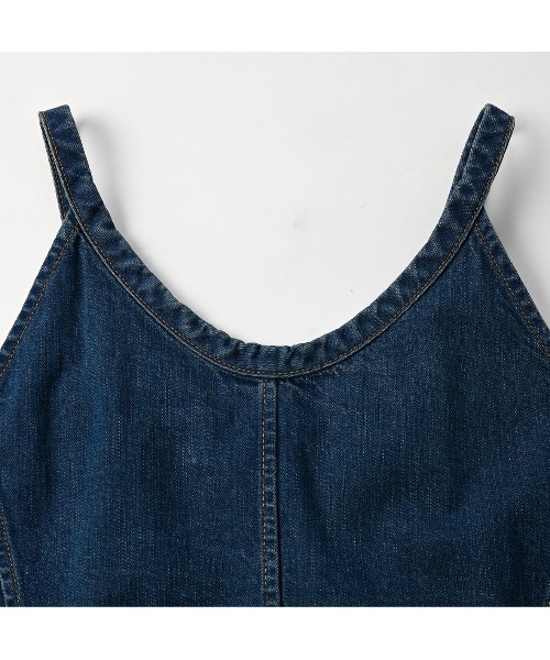 45R（フォーティファイブアール）の「大麦デニムのキャミソール（焦）（キャミソール・レディース・インディゴブルー・MEDIUM）」の11枚目の写真