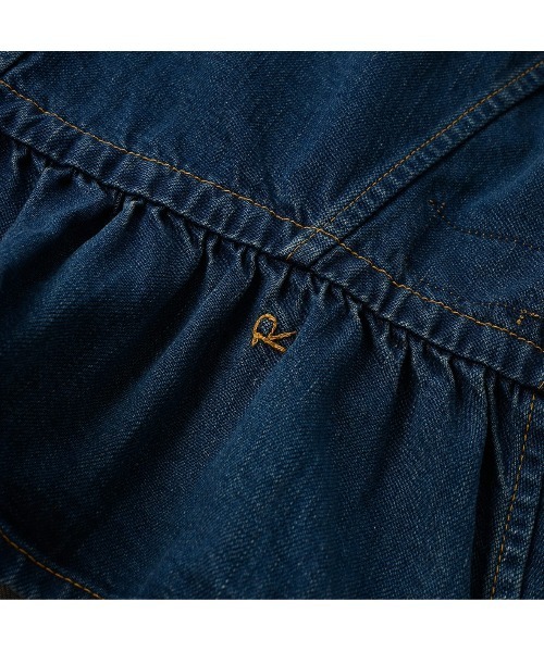 45R（フォーティファイブアール）の「大麦デニムのキャミソール（焦）（キャミソール・レディース・インディゴブルー・MEDIUM）」の12枚目の写真