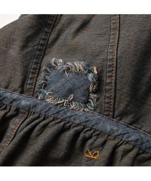 45R（フォーティファイブアール）の「大麦デニムのキャミソール（焦）（キャミソール・レディース・インディゴブルー・MEDIUM）」の13枚目の写真