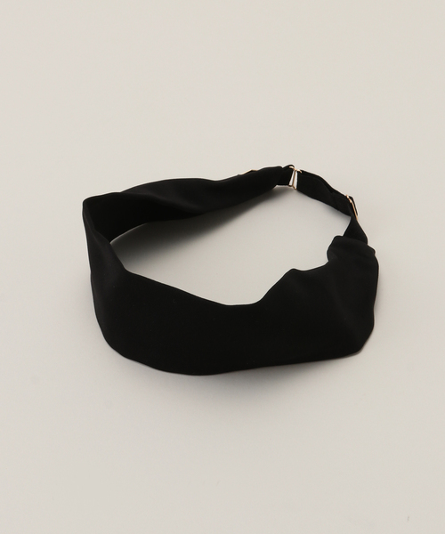 IENA（イエナ）の「SCRUNCHIE IS BACK/スクランチーイズバック headband ヘッドバンド HEADBAND（ヘアバンド・レディース・ブラック/ホワイト・FREE）」の2枚目の写真