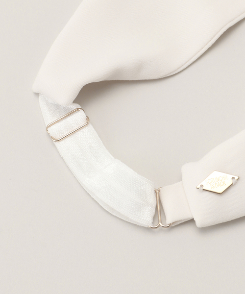 IENA（イエナ）の「SCRUNCHIE IS BACK/スクランチーイズバック headband ヘッドバンド HEADBAND（ヘアバンド・レディース・ブラック/ホワイト・FREE）」の4枚目の写真