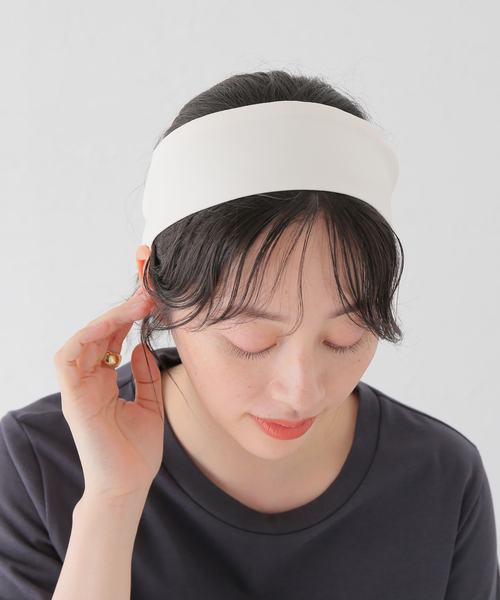 IENA（イエナ）の「SCRUNCHIE IS BACK/スクランチーイズバック headband ヘッドバンド HEADBAND（ヘアバンド・レディース・ブラック/ホワイト・FREE）」の8枚目の写真